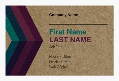 Design Preview for Design Gallery: Kraft Business Cards, Standard (85 x 55 mm)