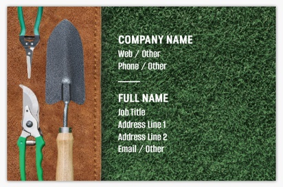 Design Preview for Design Gallery: Landscaping & Gardening Textured Uncoated Business Cards