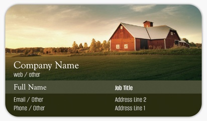 Design Preview for Design Gallery: Agriculture & Farming Rounded Corner Visiting Cards