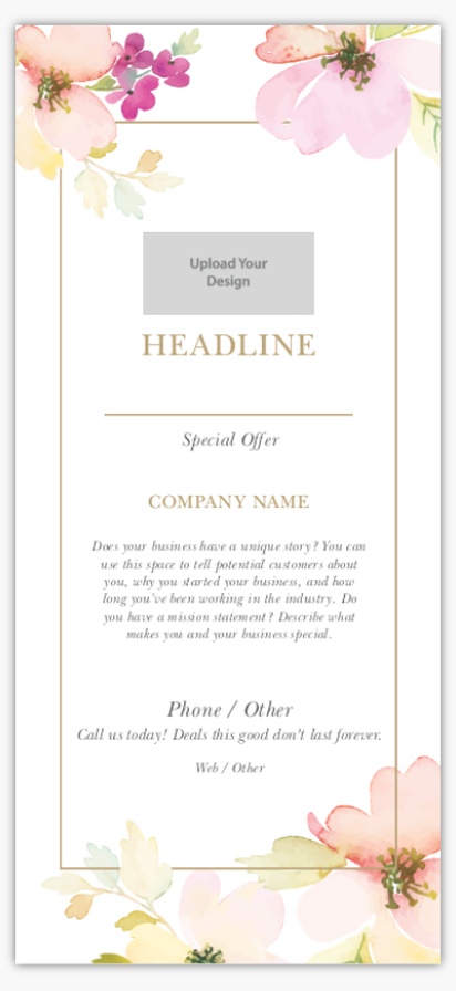 Design Preview for Design Gallery: Beauty & Spa Rate Cards