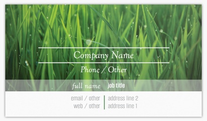 Design Preview for Design Gallery: Landscaping & Gardening Glossy Visiting Cards, Standard (89 x 51 mm)