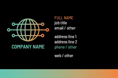 Design Preview for Design Gallery: Network Administration Natural Uncoated Business Cards