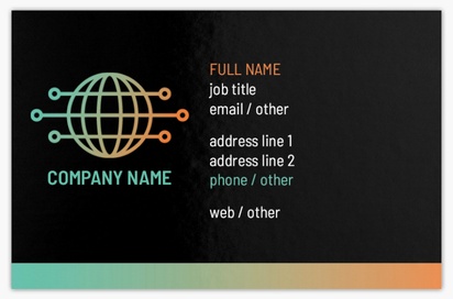 Design Preview for Design Gallery: Internet Communications Ultra-Thick Business Cards, Standard (85 x 55 mm)