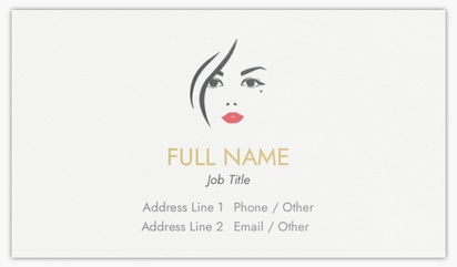 Design Preview for Design Gallery: Hair Salons Standard Visiting Cards