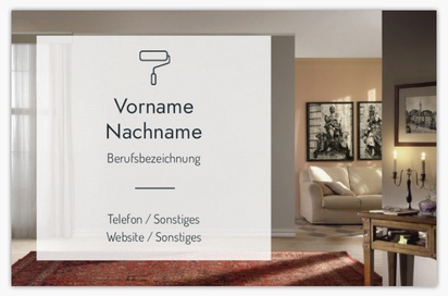 Designvorschau für Designgalerie: Standard-Visitenkarten Innendesign, Standard (85 x 55 mm)