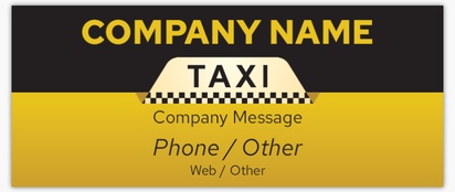 Design Preview for Design Gallery: Taxi Service Vinyl Banners, 76 x 183 cm
