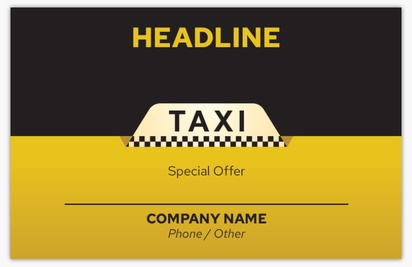 A driver taxi black yellow design