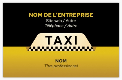 Aperçu du graphisme pour Galerie de modèles : cartes de visite en papier mat recyclé pour taxi, Standard (85 x 55 mm)