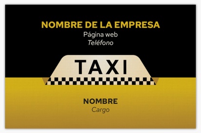 Vista previa del diseño de Galería de diseños de tarjetas con acabado lino para taxis