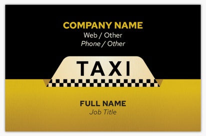 Design Preview for Design Gallery: Taxi Service Natural Uncoated Business Cards