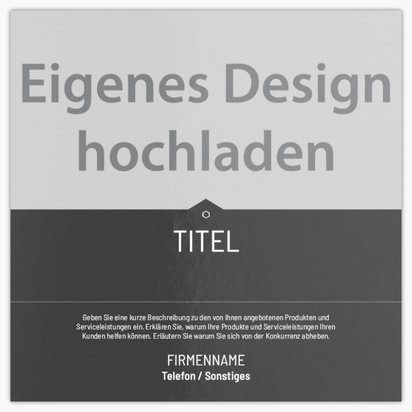 Designvorschau für Designgalerie: Flyer und Falzflyer Kunst & Unterhaltung,  Ohne Falz 210 x 210 mm