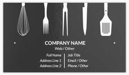Design Preview for Food & Beverage Premium Plus Business Cards Templates, Standard (3.5" x 2")