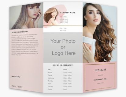 Design Preview for Design Gallery: Hair Salons Custom Brochures, 8.5" x 11" Tri-fold