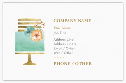 Design Preview for Design Gallery: Food & Beverage Ultra-Thick Business Cards, Standard (85 x 55 mm)