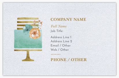 Design Preview for Design Gallery: Food & Beverage Pearl Business Cards