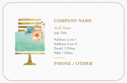 Design Preview for Design Gallery: Bakeries Rounded Corner Business Cards, Rounded Standard (85 x 55 mm)