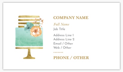Design Preview for Bakeries Ultra Thick Business Cards Templates