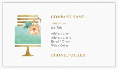 Design Preview for Design Gallery: Bakeries Standard Visiting Cards