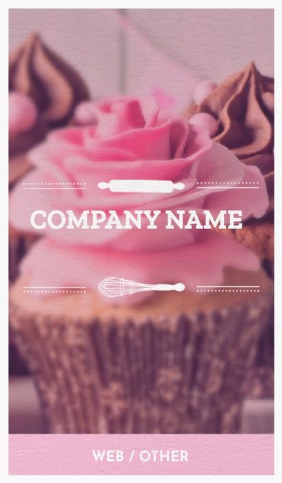 A bakery cupcakery pink brown design