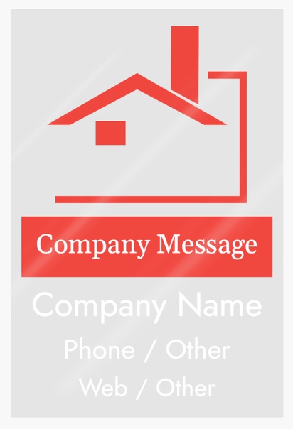 Design Preview for Design Gallery: Property & Estate Agents Car Window Stickers, 60 x 90 cm Transparent