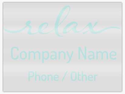 Design Preview for Design Gallery: Hair Salons Window Stickers, 45 x 60 cm Rectangular