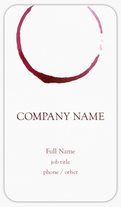 Design Preview for Off Licences & Wine Merchants Rounded Corner Business Cards Templates, Standard (3.5" x 2")