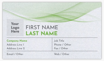 Design Preview for Health & Wellness Pearl Business Cards Templates, Standard (3.5" x 2")