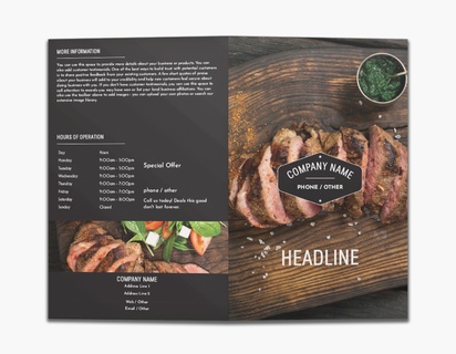 Design Preview for Design Gallery: Butcher Shops Custom Brochures, 8.5" x 11" Bi-fold