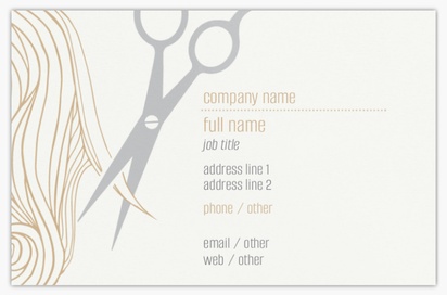 Design Preview for Design Gallery: Hair Salons Ultra-Thick Business Cards, Standard (85 x 55 mm)