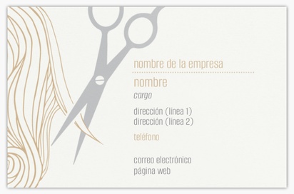 Vista previa del diseño de Galería de diseños de tarjetas de visita extragruesas para peluquerías, Standard (85 x 55 mm)
