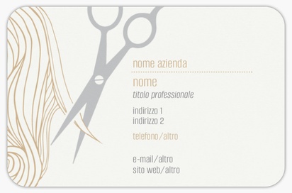 Anteprima design per Galleria di design: biglietti da visita con angoli arrotondati per parrucchieri, Arrotondati Standard (85 x 55 mm)