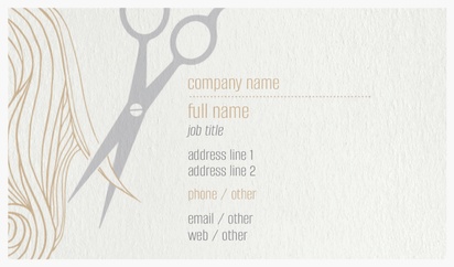 Design Preview for Design Gallery: Beauty & Spa Natural Textured Business Cards