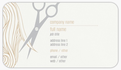 Design Preview for Hair Salons Rounded Corner Business Cards Templates, Standard (3.5" x 2")
