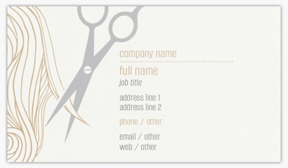 Design Preview for Hair Salons Standard Business Cards Templates, Standard (3.5" x 2")
