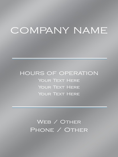 Design Preview for Templates for Business Services Window Decals , 32 x 50 cm