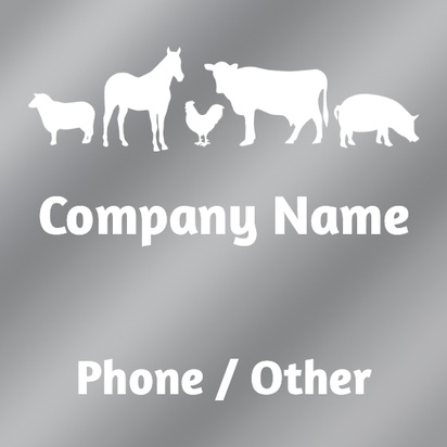Design Preview for Design Gallery: Agriculture & Farming Window Decals, 30 x 30 cm