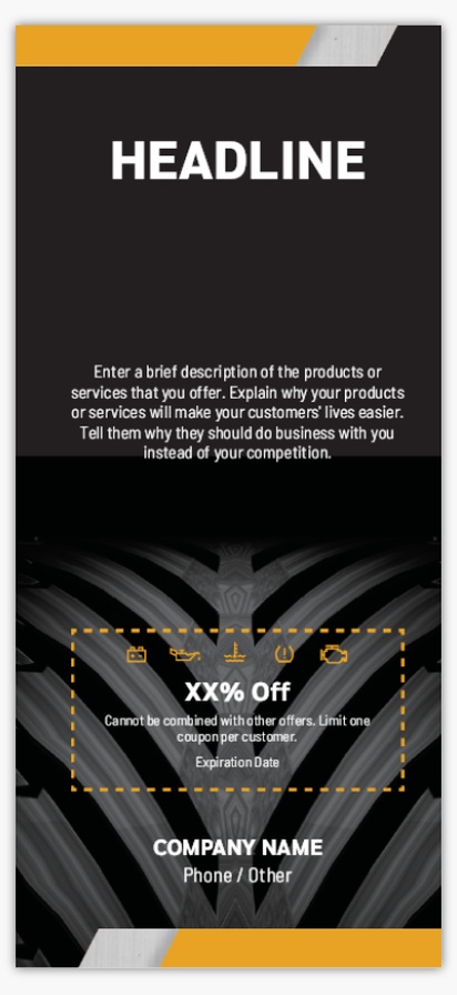 Design Preview for Design Gallery: Automotive & Transportation Rate Cards