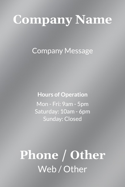 Design Preview for Design Gallery: Business Services Window Decals, 60 x 90 cm