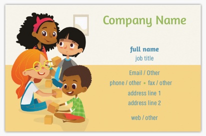 Design Preview for Design Gallery: Education & Child Care Recycled Matte Business Cards, Standard (85 x 55 mm)