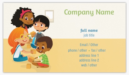 Design Preview for Education & Child Care Premium Plus Business Cards Templates, Standard (3.5" x 2")