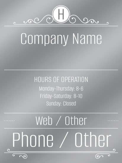 Design Preview for Templates for Business Services Window Decals , 90 x 120 cm