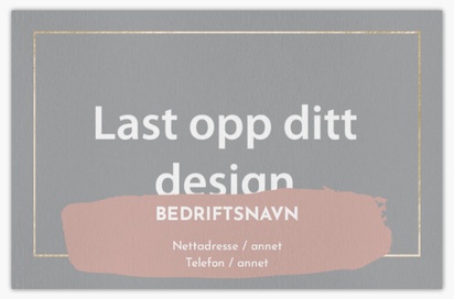 Forhåndsvisning av design for Designgalleri: Skjønnhetssalong Visittkort av ubestrøket naturlig papir