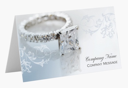 Design Preview for Design Gallery: Jewellery Folded Business Cards
