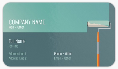 Design Preview for Painting & Decorating Rounded Corner Business Cards Templates, Standard (3.5" x 2")