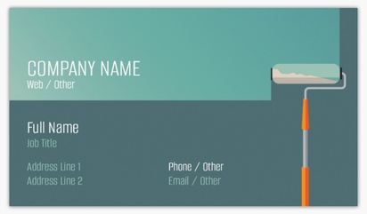 Design Preview for Design Gallery: Painting & Decorating Matte Visiting Cards, Standard (89 x 51 mm)