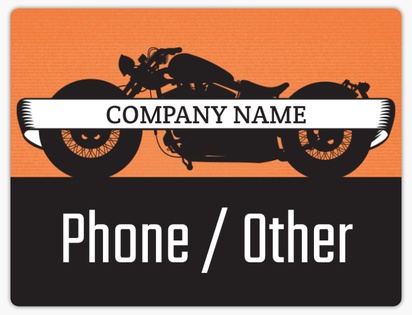 Design Preview for Motorcycles Car Magnets Templates, 8.7" x 11.5"