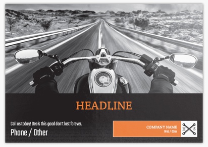 Design Preview for Design Gallery: Motorcycles Flyers & Leaflets,  No Fold/Flyer A5 (148 x 210 mm)