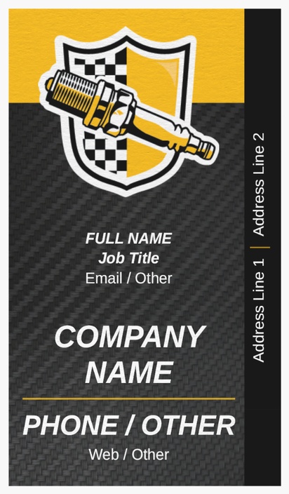 Design Preview for Design Gallery: Car Parts & Tires Natural Textured Business Cards