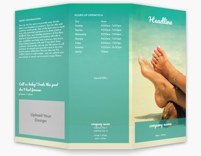 Design Preview for Design Gallery: Nail Salons Custom Brochures, 8.5" x 11" Tri-fold