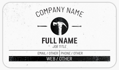 Design Preview for Handyman Rounded Corner Business Cards Templates, Standard (3.5" x 2")